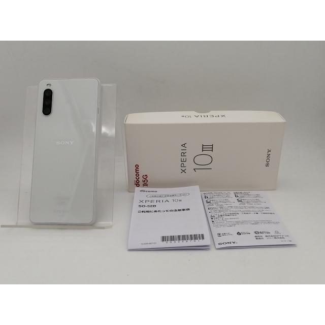 中古】SONY docomo 【SIMロック解除済み】 Xperia 10 III ホワイト 6GB