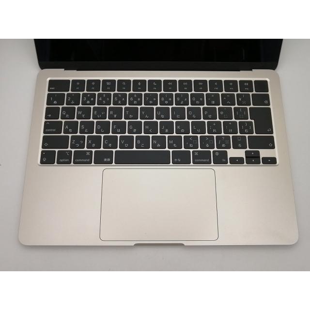 【中古】Apple MacBook Air 13インチ M2(CPU:8C/GPU:8C) 16GB/256GB スターライト MC7W4J/A (M2,2022)【なんば】保証期間１ヶ月【ランクA】の画像