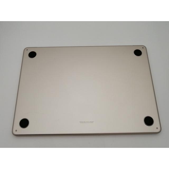 【中古】Apple MacBook Air 13インチ M2(CPU:8C/GPU:8C) 16GB/256GB スターライト MC7W4J/A (M2,2022)【なんば】保証期間１ヶ月【ランクA】の画像