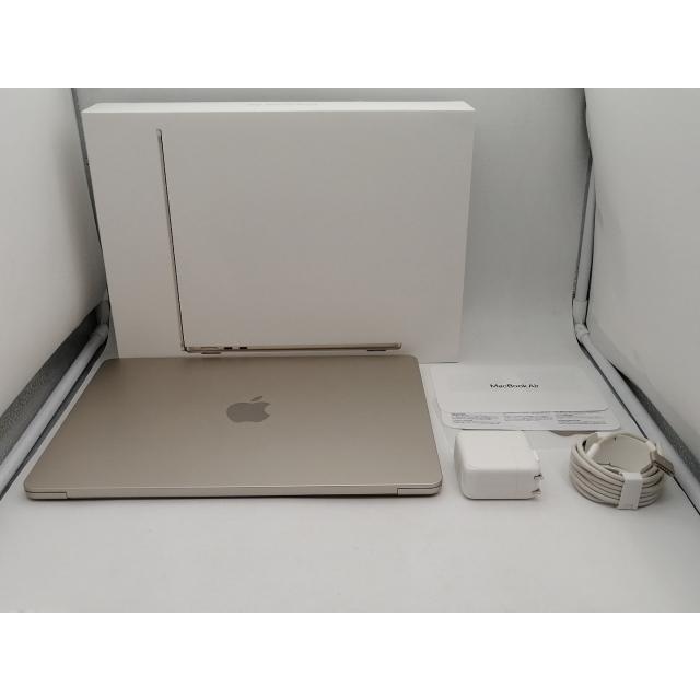 【中古】Apple MacBook Air 13インチ M2(CPU:8C/GPU:8C) 16GB/256GB スターライト MC7W4J/A (M2,2022)【なんば】保証期間１ヶ月【ランクA】の画像
