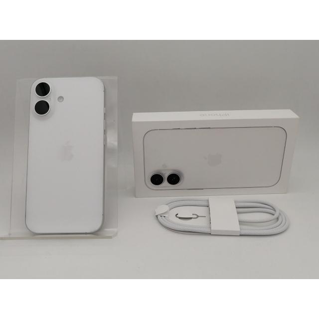 中古】Apple docomo 【SIMフリー】 iPhone 16 128GB ホワイト MYDR3J/A