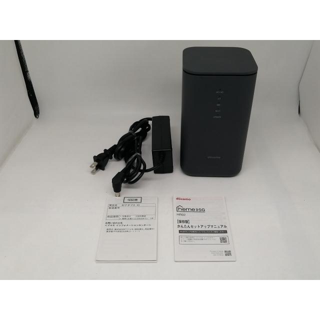 中古】SHARP docomo 【SIMフリー】 home 5G HR02 [ダークグレー