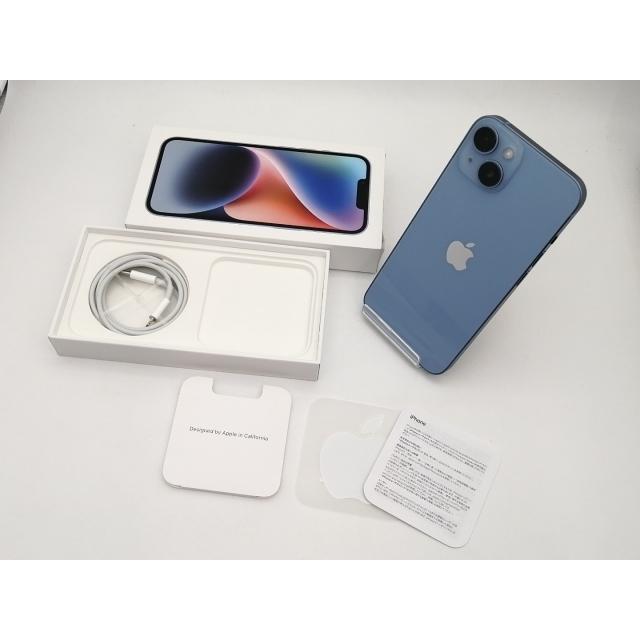 【中古】Apple docomo 【SIMフリー】 iPhone 14 128GB ブルー MPVJ3J/A【なんば】保証期間１ヶ月【ランクB】の画像