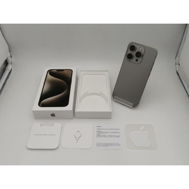 【中古】Apple 国内版 【SIMフリー】 iPhone 15 Pro 256GB ナチュラルチタニウム MTUF3J/A【なんば】保証期間１ヶ月【ランクA】の画像