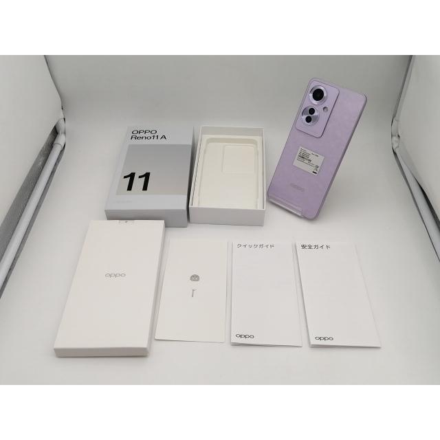 中古】Oppo 国内版 【SIMフリー】 OPPO Reno11 A コーラルパープル 8GB