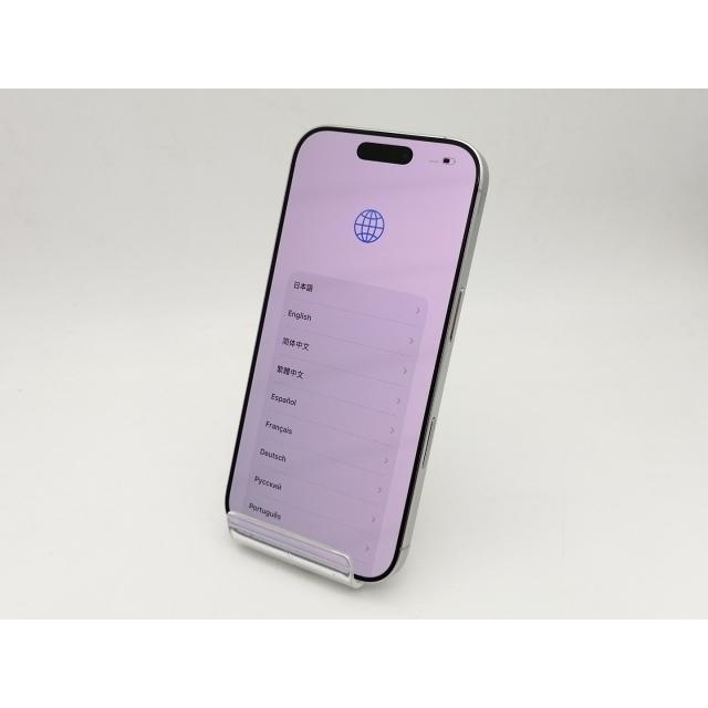 【中古】Apple 国内版 【SIMフリー】 iPhone 16 Pro 128GB ホワイトチタニウム MYMW3J/A【なんば】保証期間１ヶ月【ランクA】の画像