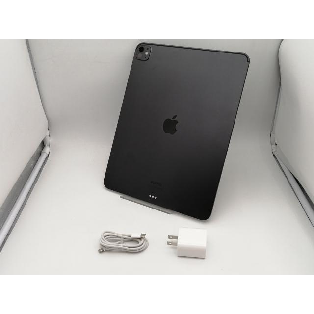 【中古】Apple 【Wi-Fi】 13インチ iPad Pro（M4/2024） 256GB スペースブラック 標準ガラス MVX23J/A【なんば】保証期間１ヶ月【ランクB】の画像