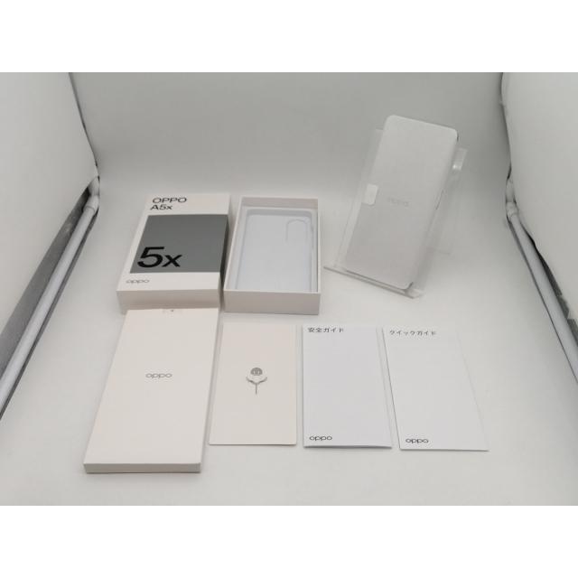 未使用】Oppo 国内版 【SIMフリー】 OPPO A5x 4GB 128GB ホワイト