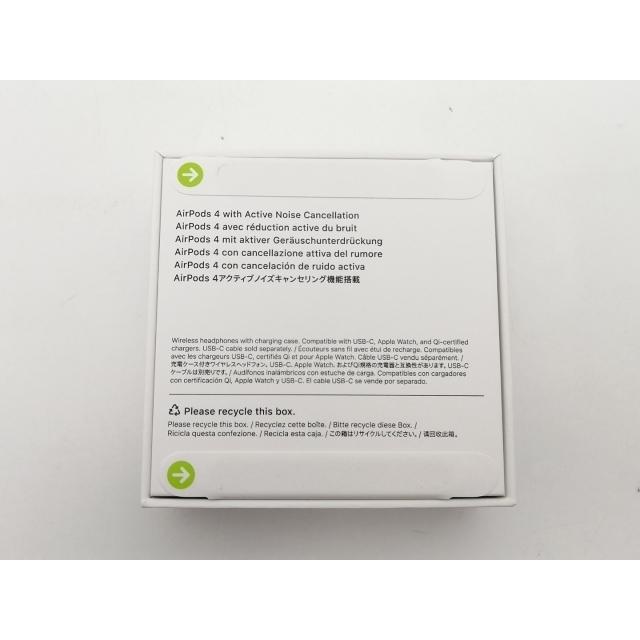 未使用】Apple AirPods 4 アクティブノイズキャンセリング搭載モデル