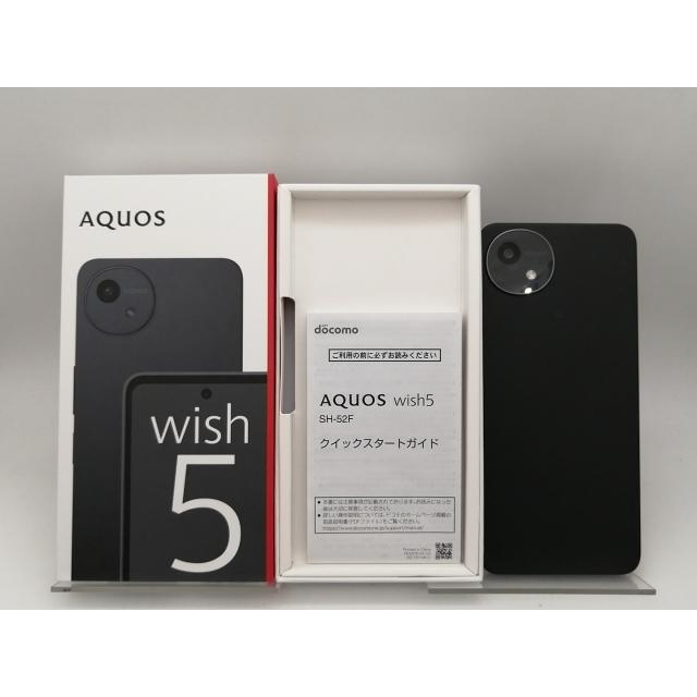 中古】SHARP docomo 【SIMフリー】 AQUOS wish5 スミ 4GB 64GB SH-52F