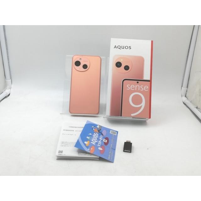 未使用】SHARP 国内版 【SIMフリー】 AQUOS sense9 コーラル 6GB 128GB