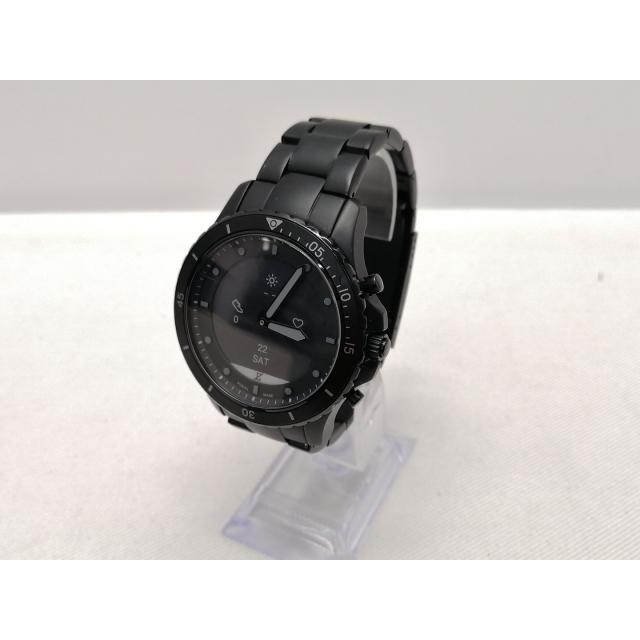 【中古】Fossil FB-01 ハイブリッドスマートウォッチHR 44mm FTW7017 ブラックステンレススチール【仙台駅東口】保証期間 ...