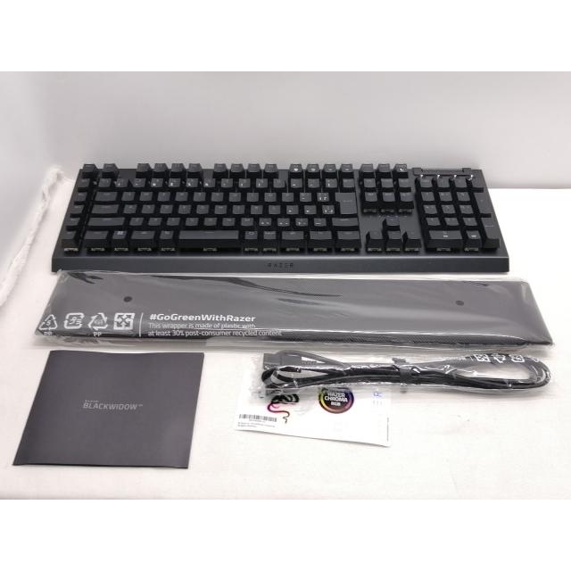 【中古】Razer BlackWidow V4 JP Green Switch RZ03-04691400-R3J1 [日本語配列]【秋葉2号】保証期間１週間