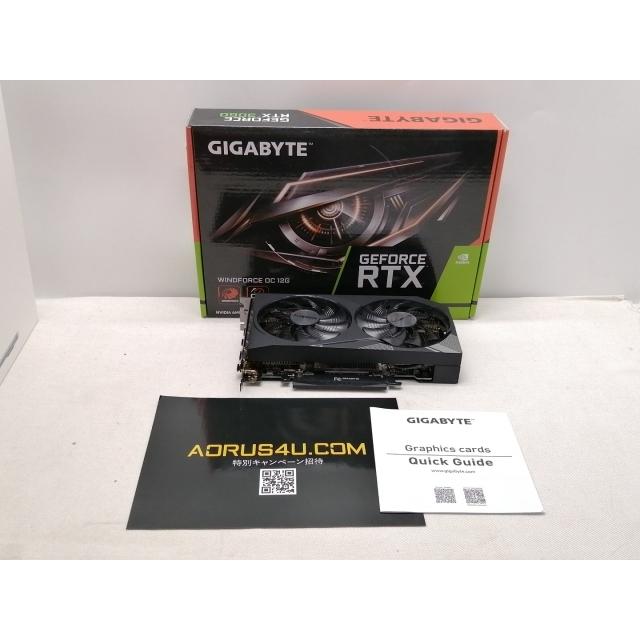 中古】GIGABYTE GeForce RTX 3060 Windforce OC 12G(GV-N3060WF2OC