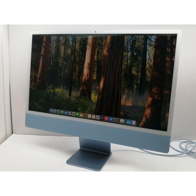 中古】Apple iMac 24インチ CTO (M1・2021) ブルー M1(CPU:8C/GPU:8C
