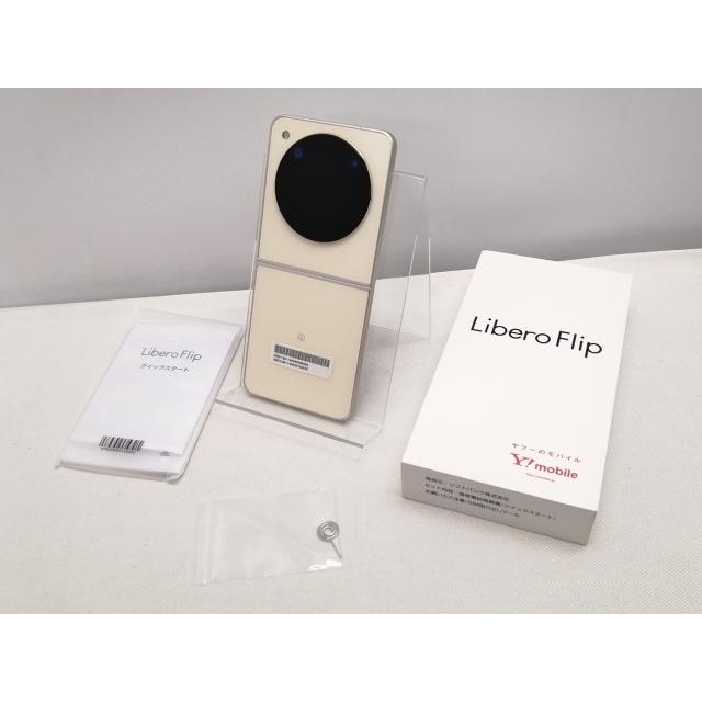 中古】ZTE ymobile 【SIMフリー】 Libero Flip 6GB 128GB ゴールド