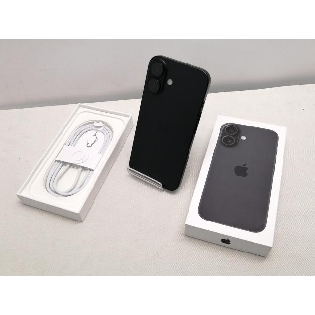 【中古】Apple 国内版 【SIMフリー】 iPhone 16 128GB ブラック MYDQ3J/A【仙台駅東口】保証期間１ヶ月【ランクA】の画像