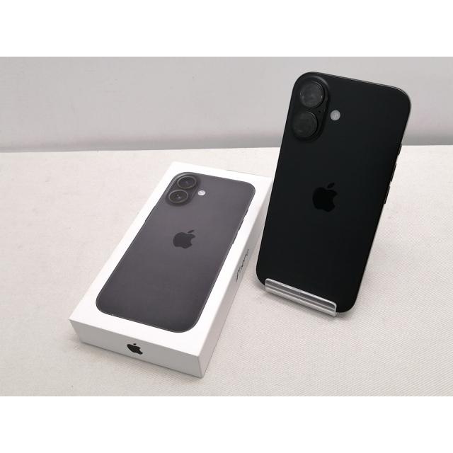 【中古】Apple 国内版 【SIMフリー】 iPhone 16 128GB ブラック MYDQ3J/A【仙台駅東口】保証期間１ヶ月【ランクA】の画像