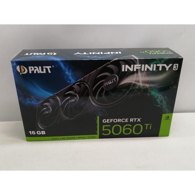中古】Palit GeForce RTX 5060 Ti Infinity 3 16GB(NE7506T019T1