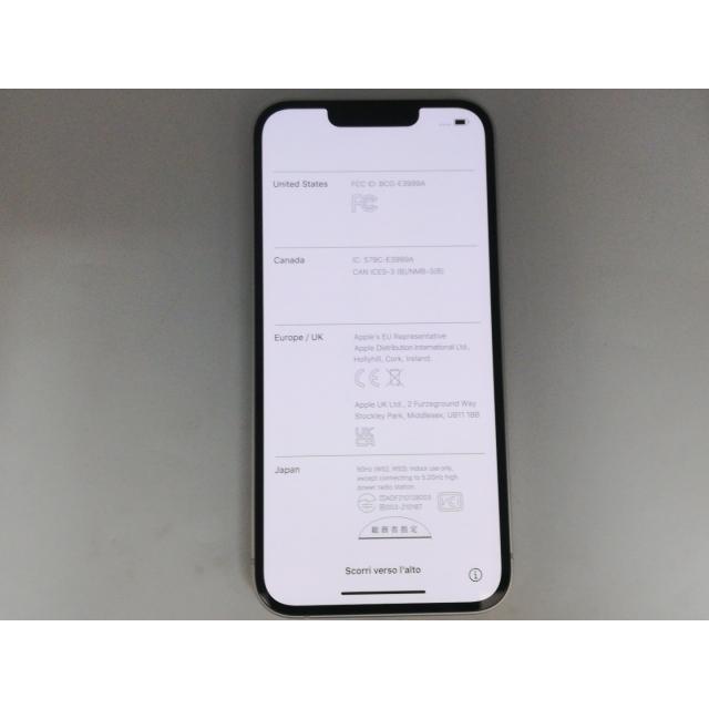 iPhone 13 【中古】Apple au 【SIMフリー】 128GB スターライト MLND3J