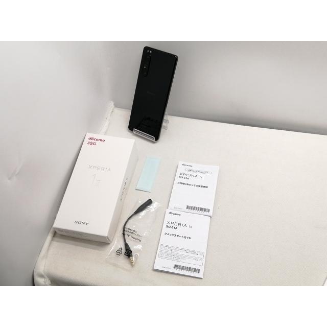 中古】SONY docomo 【SIMロックあり】 Xperia 1 II ブラック 8GB 128GB
