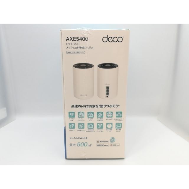 TP-Link Deco XE75 AXE5400 Wi-Fi 6E 2パック Deco XE75 | AXE5400 トライバンド メッシュWi-Fi 6Eシステム | TP