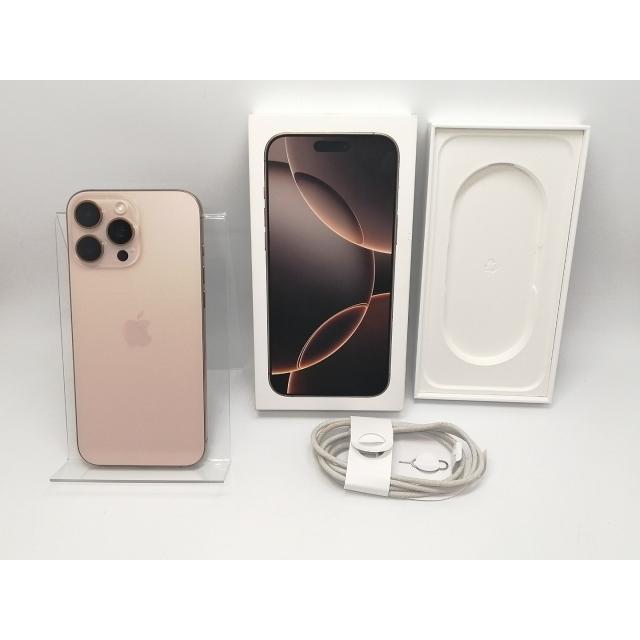 中古】Apple 国内版 【SIMフリー】 iPhone 16 Pro Max 256GB デザート