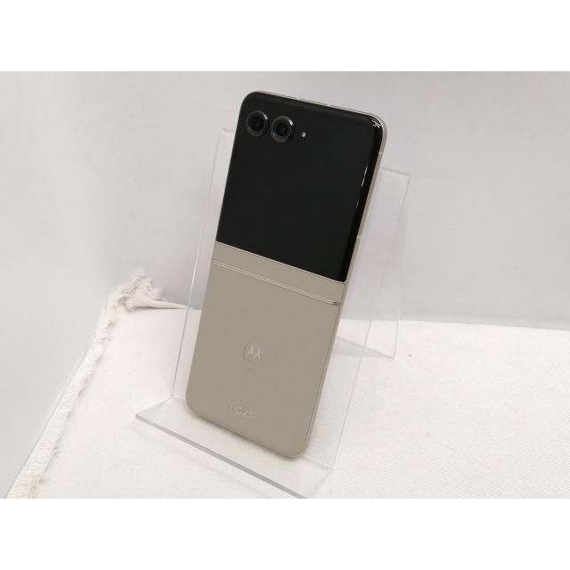 中古】MOTOROLA SoftBank 【SIMフリー】 motorola razr 50s サンド