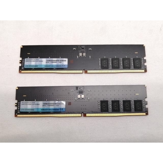 中古】DDR5 32GB 2枚組（合計64GB） DDR5-5200(PC5-41600