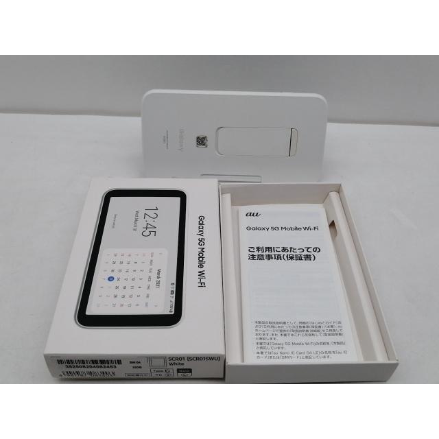 中古】SAMSUNG au 【SIMフリー】 Galaxy 5G Mobile Wi-Fi SCR01