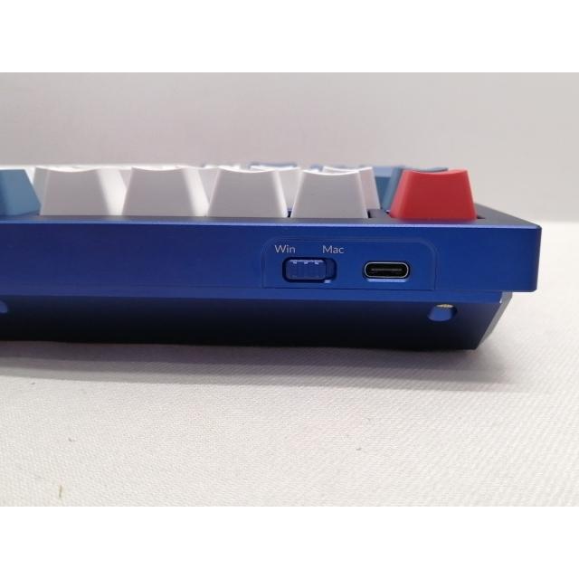 【中古】Keychron Q1 QMK Custom Mechanical Keyboard ノブバージョン Q1-O3-JIS 茶軸 [ネイビーブルー]【熊本】保証期間１週間_2