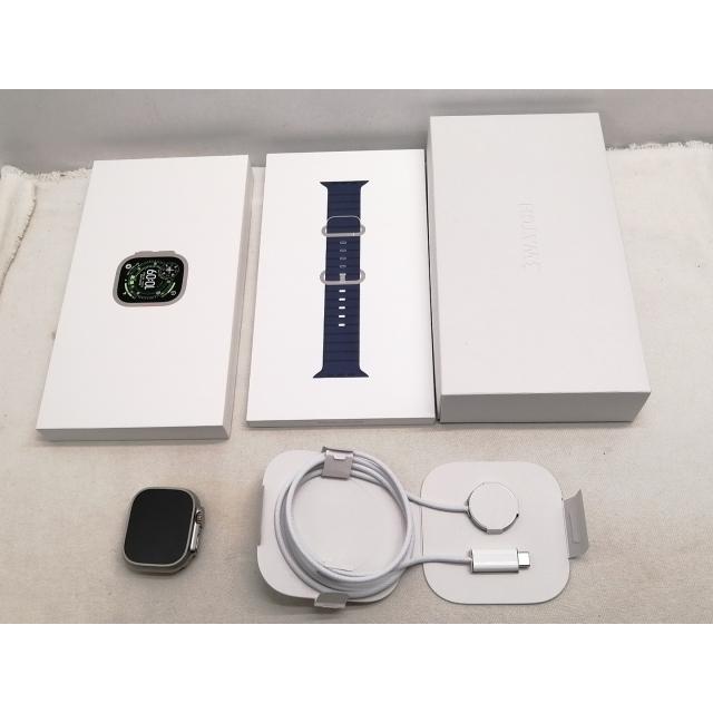【中古】Apple Watch Ultra3 49mm Cellular ナチュラルチタニウムケース/アンカーブルーオーシャンバンド MEWH4J/A【仙台駅東口】保証期間１ヶ月【ランクA】の画像