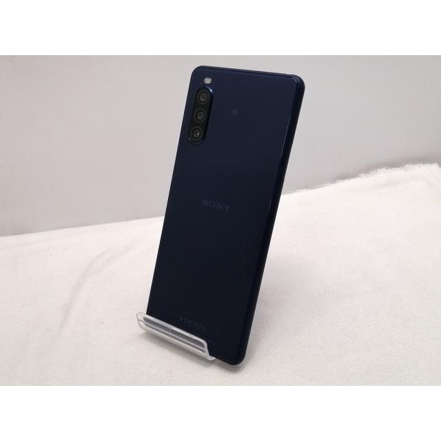 中古】SONY ymobile 【SIMロック解除済み】 Xperia 10 II ブルー 4GB