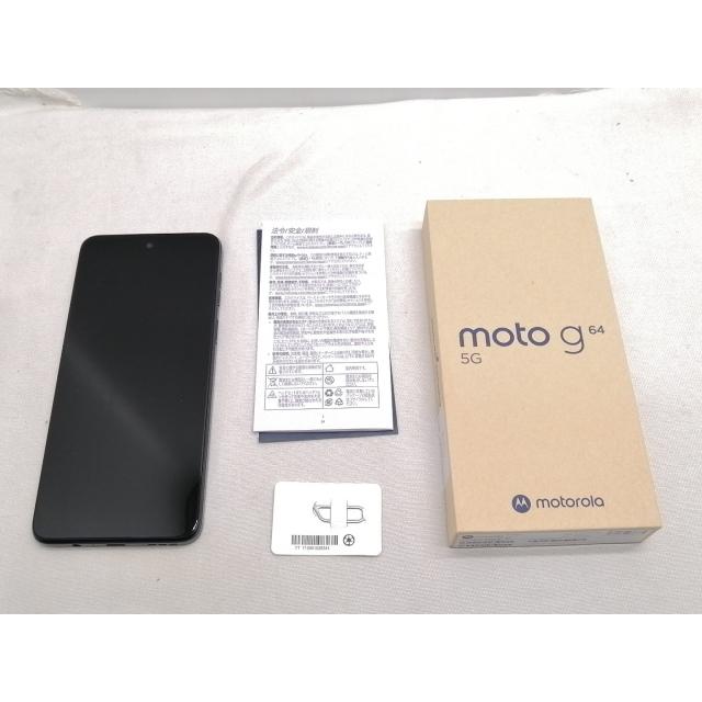 中古】MOTOROLA 国内版 【SIMフリー】 moto g64 5G スペースブラック 