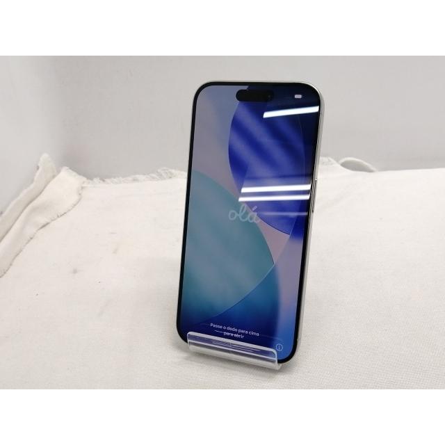 【中古】Apple au 【SIMフリー】 iPhone 15 Pro 128GB ホワイトチタニウム MTU83J/A【仙台駅東口】保証期間１ヶ月【ランクA】の画像