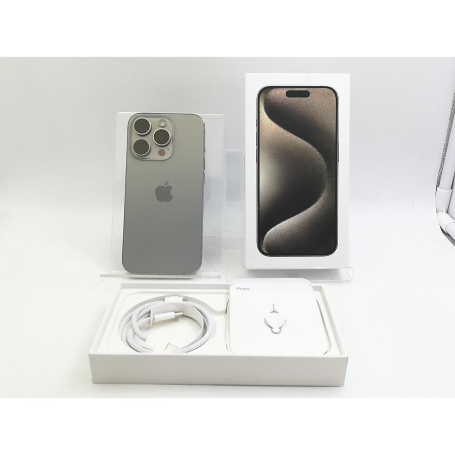 【中古】Apple 国内版 【SIMフリー】 iPhone 15 Pro 128GB ナチュラルチタニウム MTU93J/A【大宮東口】保証期間１ヶ月【ランクA】の画像