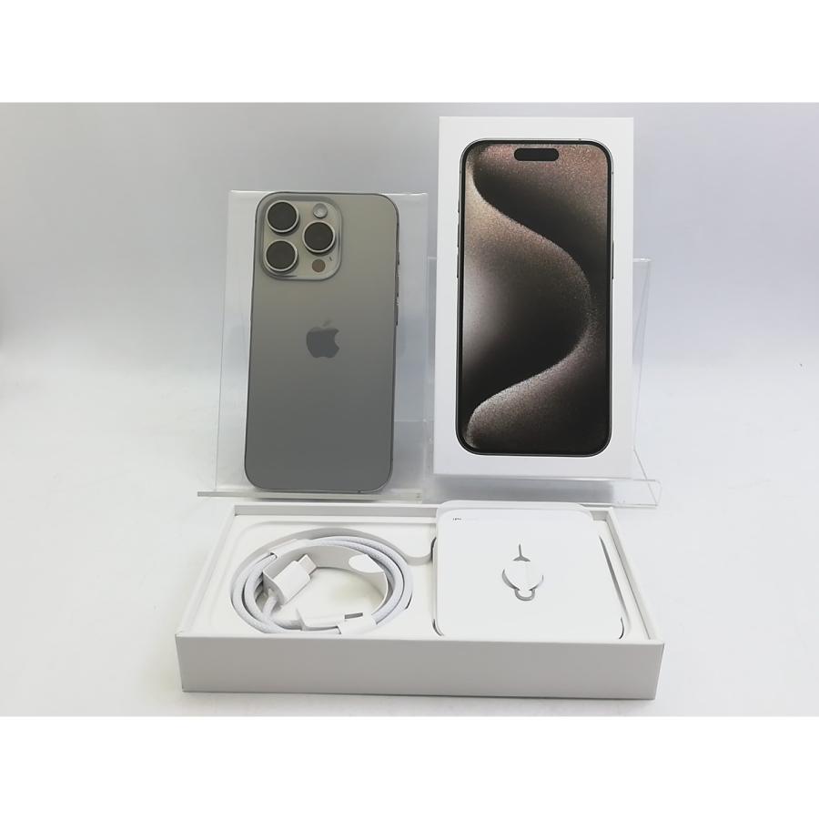 【中古】Apple 国内版 【SIMフリー】 iPhone 15 Pro 128GB ナチュラルチタニウム MTU93J/A【大宮東口】保証期間１ヶ月【ランクA】の画像