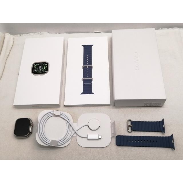 【中古】Apple Watch Ultra3 49mm Cellular ナチュラルチタニウムケース/アンカーブルーオーシャンバンド MEWH4J/A【仙台駅東口】保証期間１ヶ月【ランクA】の画像