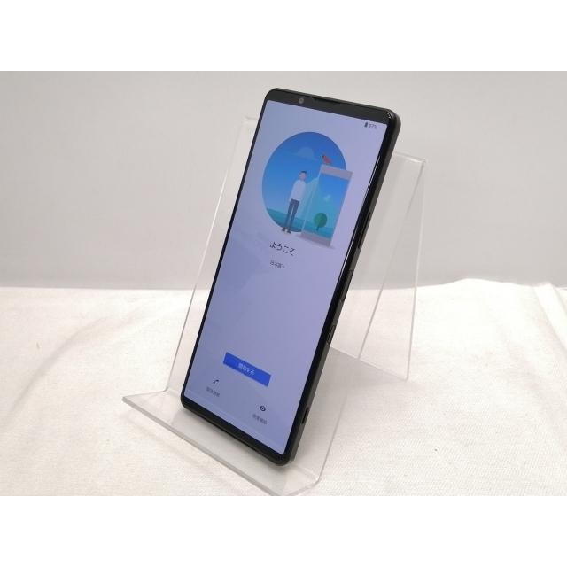 中古】SONY au 【SIMロック解除済み】 Xperia 1 III フロストブラック