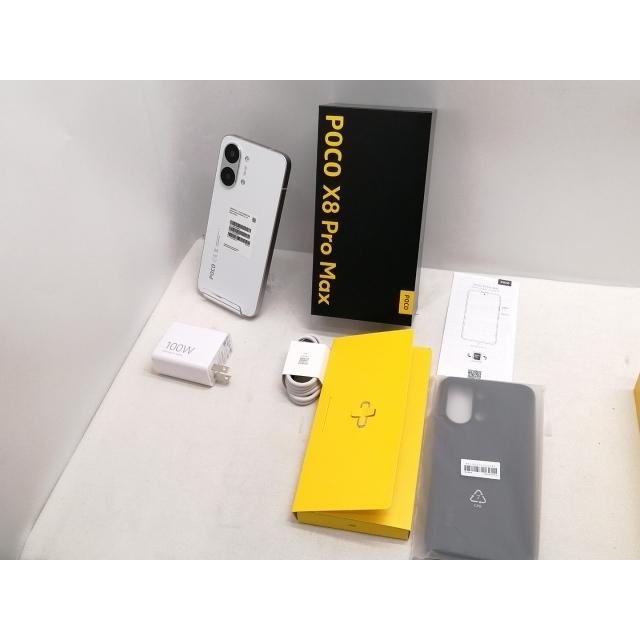 中古】Xiaomi 国内版 【SIMフリー】 POCO X8 Pro Max ホワイト 12GB