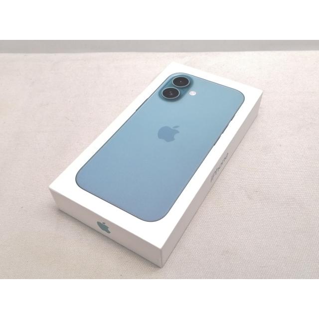 【未使用】Apple 国内版 【SIMフリー】 iPhone 16 128GB ティール MYDV3J/A【川越クレアモール】保証期間３ヶ月の画像