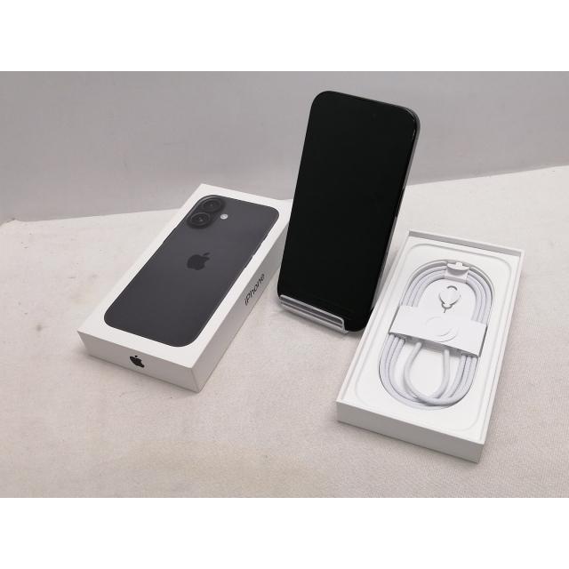 【中古】Apple 国内版 【SIMフリー】 iPhone 16 128GB ブラック MYDQ3J/A【仙台駅東口】保証期間１ヶ月【ランクA】の画像