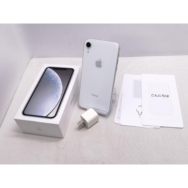 中古】Apple au 【SIMロック解除済み】 iPhone XR 128GB ホワイト 