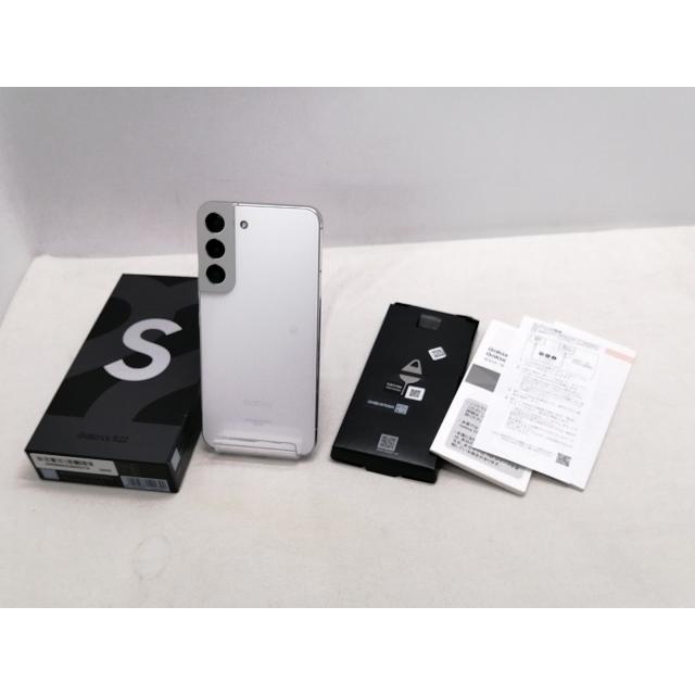 中古】SAMSUNG au 【SIMフリー】 Galaxy S22 ファントムホワイト 8GB 