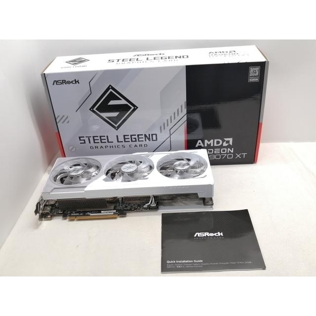 中古】ASRock Radeon RX 9070 XT Steel Legend 16GB RX9070XT/16GB