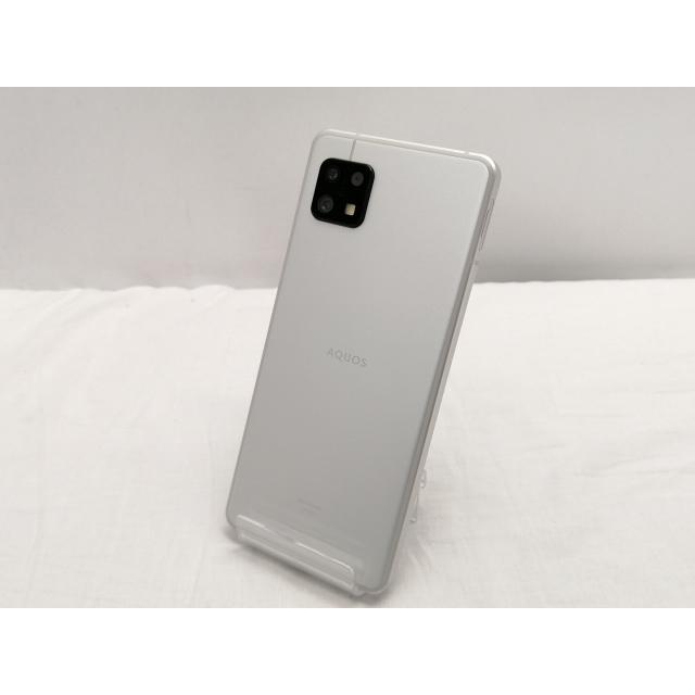 中古】SHARP au 【SIMフリー】 AQUOS sense6s シルバー 4GB 64GB SHG07