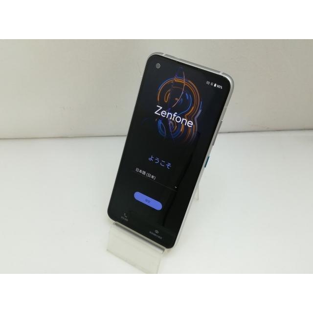 中古】ASUS 国内版 【SIMフリー】 Zenfone 8 ムーンライトホワイト 8GB 