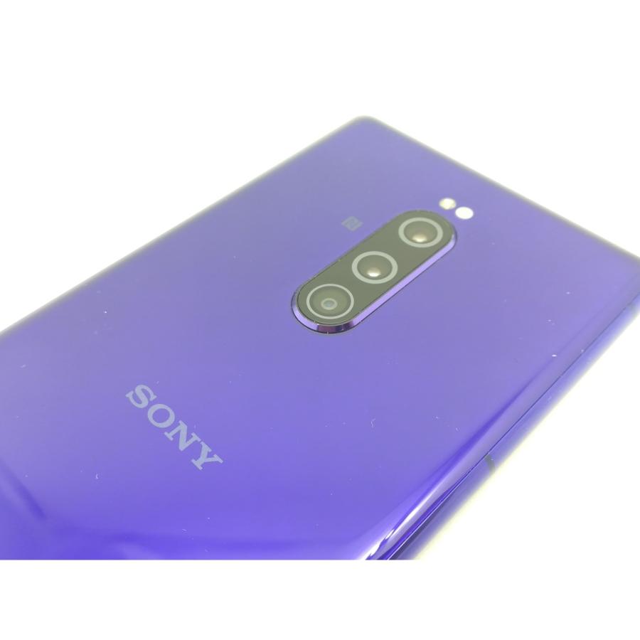 中古】SONY SoftBank 【SIMロック解除済み】 Xperia 1 802SO パープル