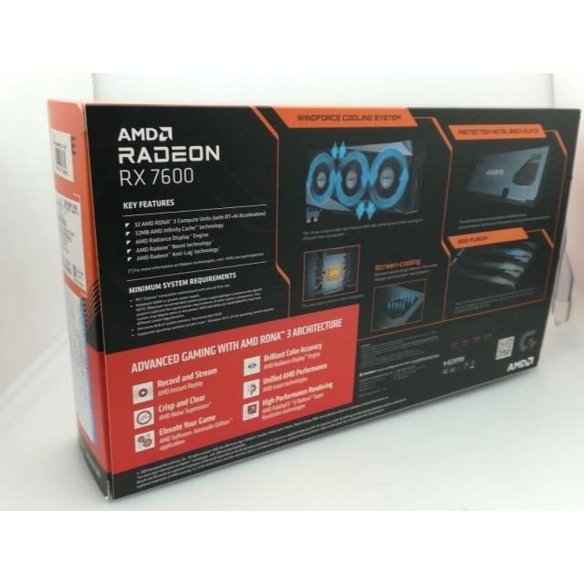 中古】GIGABYTE GV-R76GAMING OC-8GD RX7600/8GB(GDDR6)【大須】保証