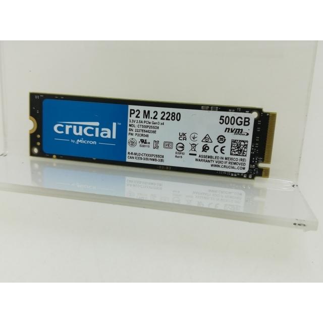 中古】Crucial P2(CT500P2SSD8JP) 500GB/M.2 2280(PCIe3.0 NVMe)/QLC